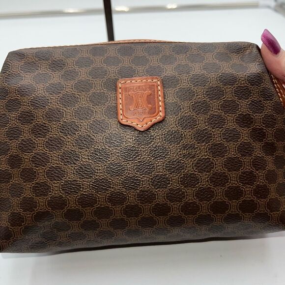 Celine Vintage Macadam Pouch with COA *see pics and description - Picture 4 of 13